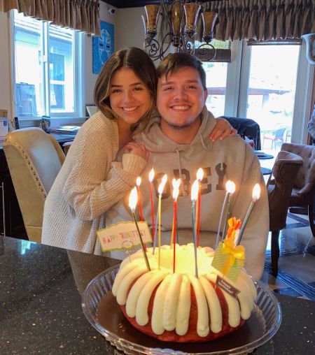 Aalyah with her brother Dominic.